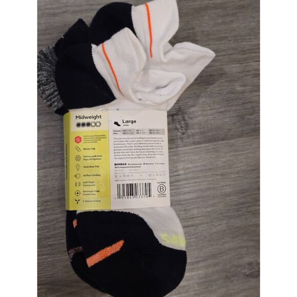 Bombas Performance Running Midweight Ankle Socks- 3-PK - Picture 7 of 7